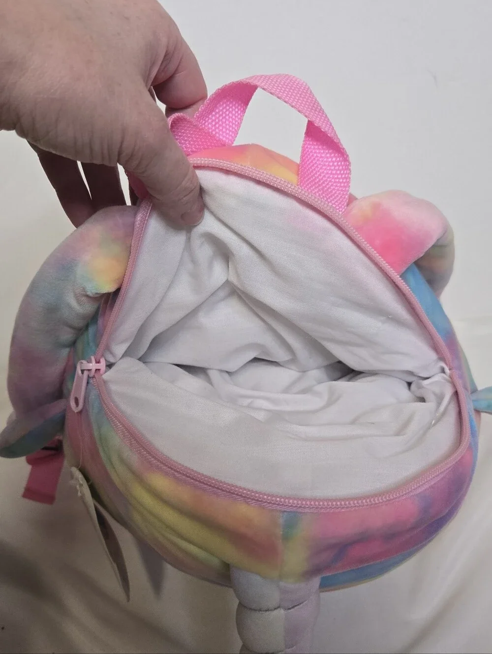 NEW Squishmallows tie dye Navina Narwhal Series 2 plush backpack